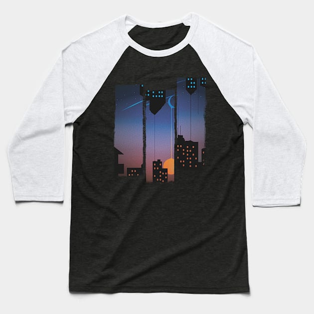 Nightfall Baseball T-Shirt by Trashy_design